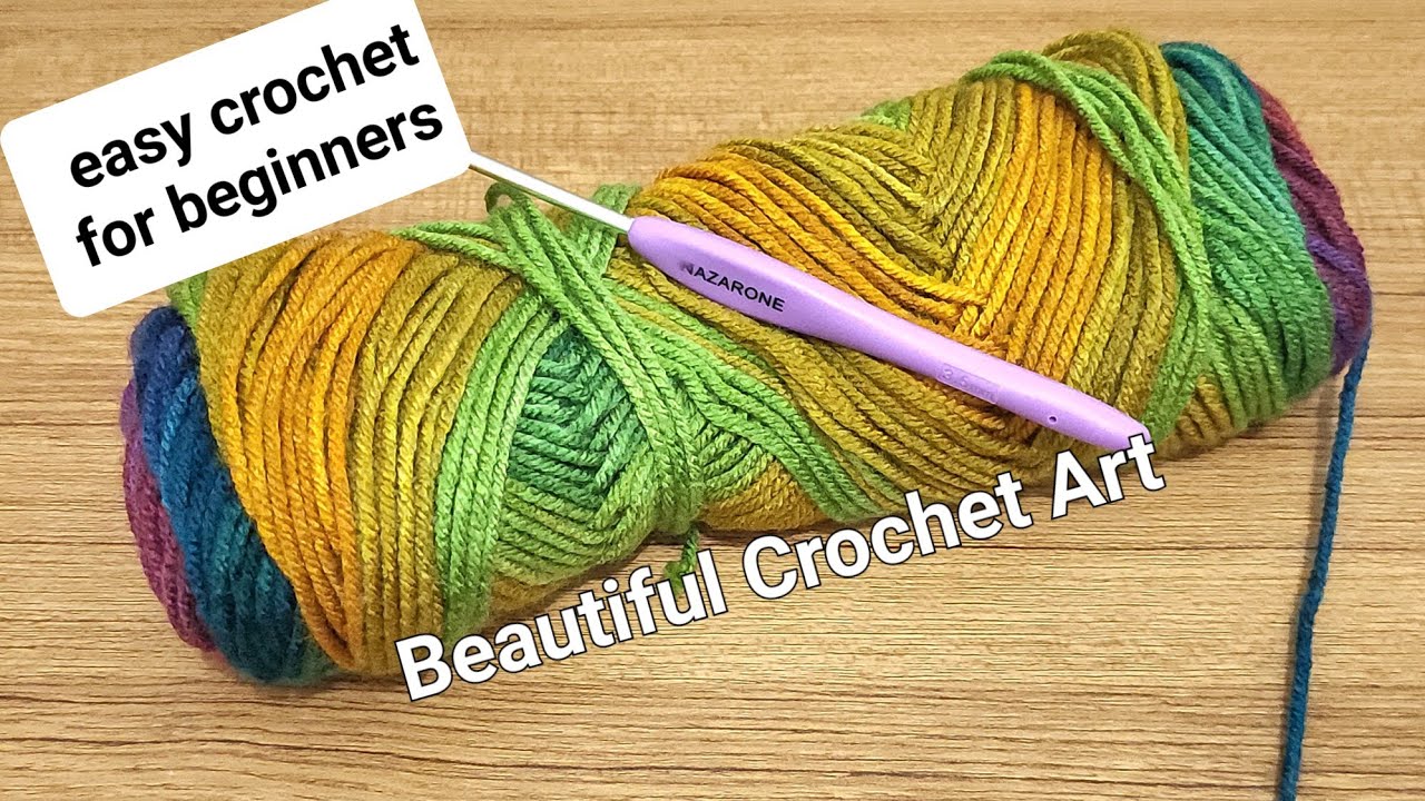 Beautiful Crochet Art stitch🎉 Easy and beautiful crochet pattern! crochet 🎉