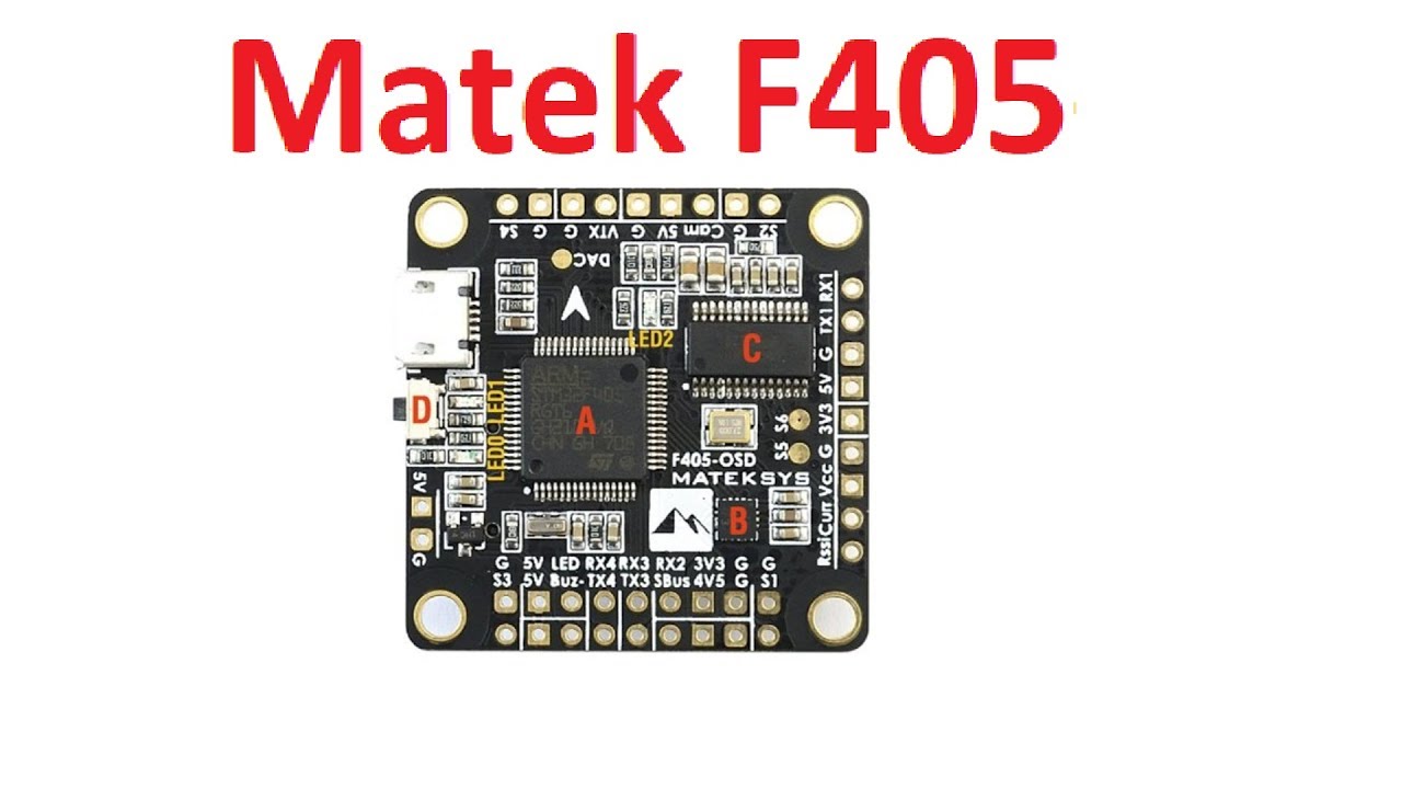 Matek F405 Uçuş kontrolcüsü (Flight controller) ön incelemesi