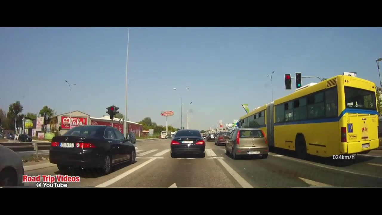 from Belgrade to Airport Belgrade / dashcam video