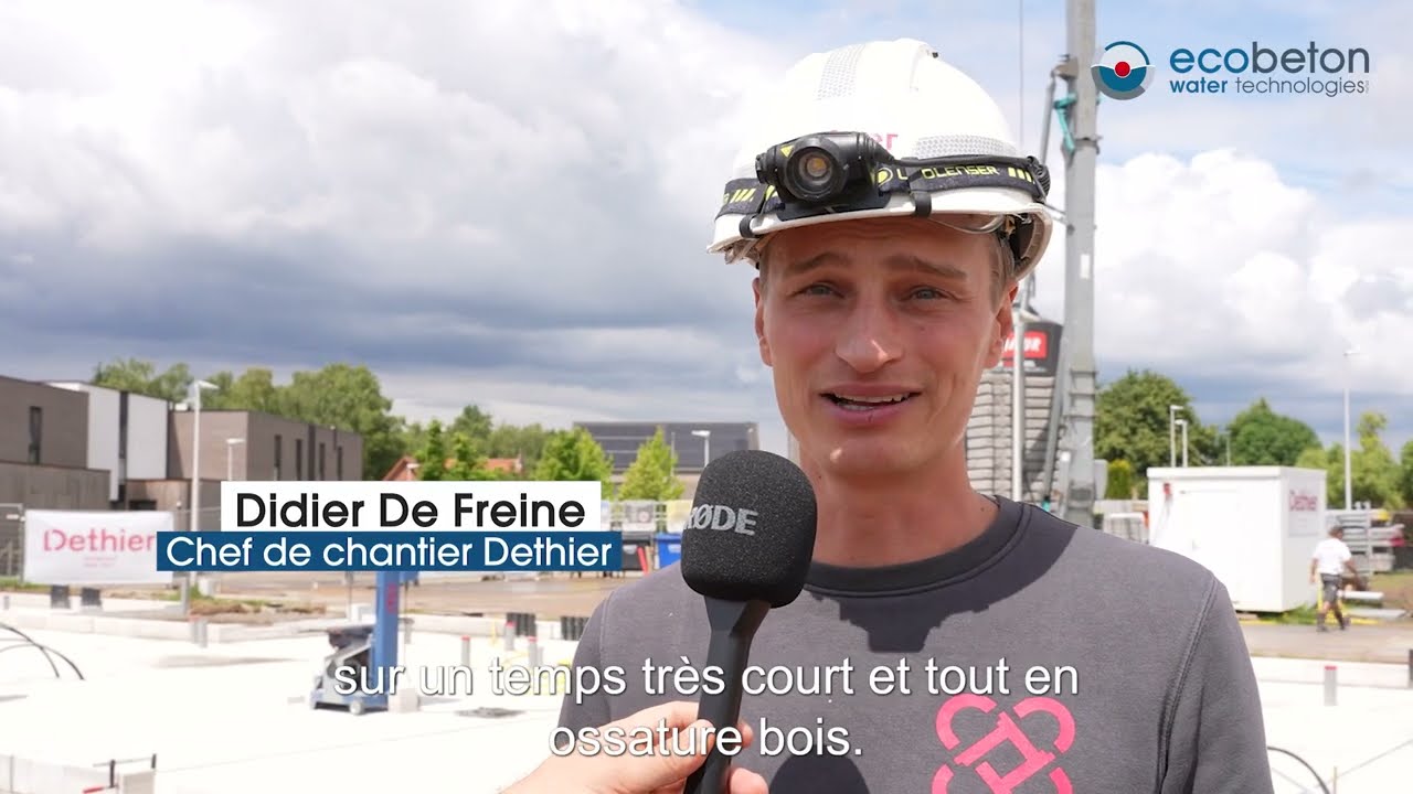 ecobeton water technologies partenaire du premier projet d’habitations sociales en Flandre