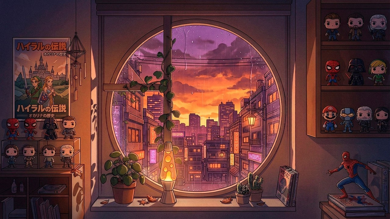 Sunset Lofi Relax - Lofi Jazz hiphop | Beats to Study & Relax