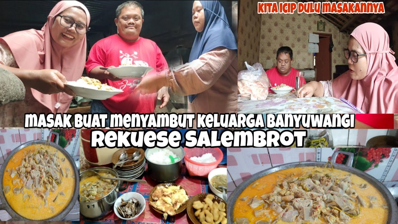 Uprek di dapur Masak buat menyambut kedatangan Salembrot dan keluarga Banyuwangi ⁉️