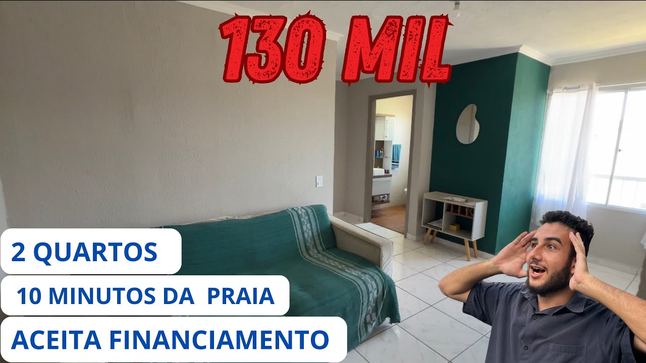 APARTAMENTO NA PRAIA POR 130 MIL EM ITANHAEM 