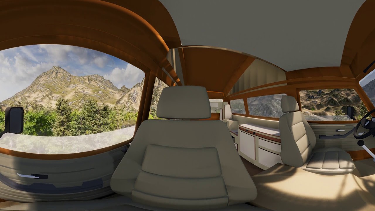 (Passenger Version) 360 *3D* 4k Example Flyover Video w/ Soundtrack: Flying Hippie Van!