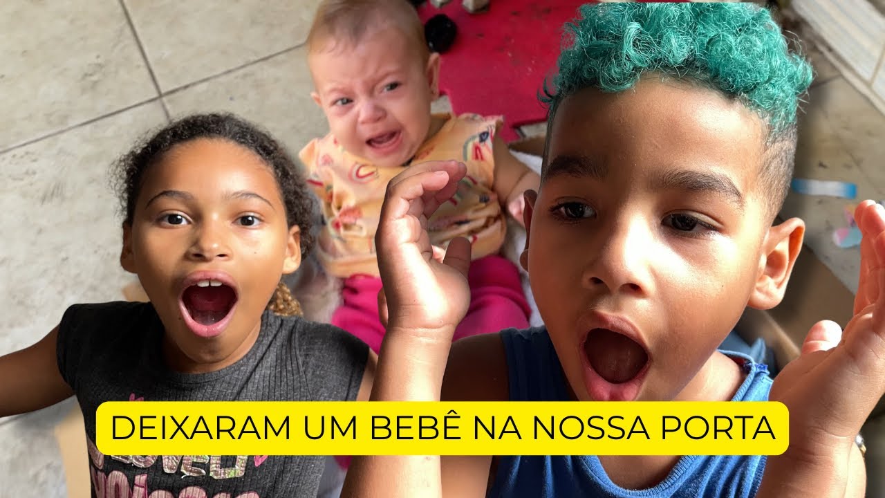 DEIXARAM UM BEBÊ NA NOSSA PORTA E AGORA? VIRAMOS BABÁS POR UM DIA 