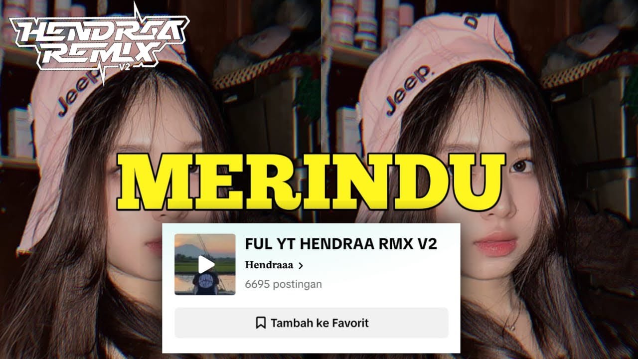 BAGAIKAN OMBAK DILAUT PASANG || MERINDU VIRAL TIK TOK SOUND HENDRAA LIRIK