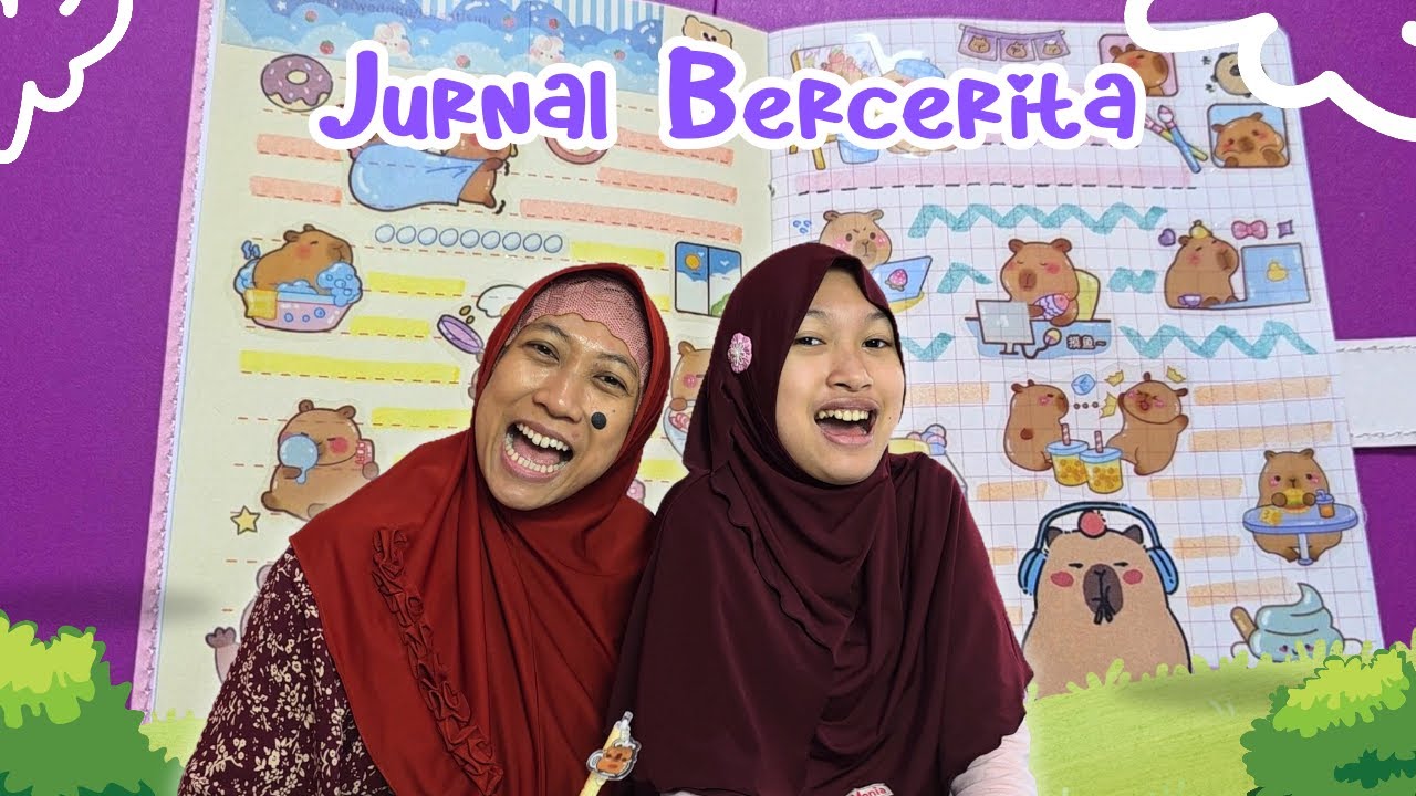 Jurnal Bercerita Sticker Lucu Capybara Featuring Aqilla 😄 Asti Kunyit - Bunda Aqilla Eps 404