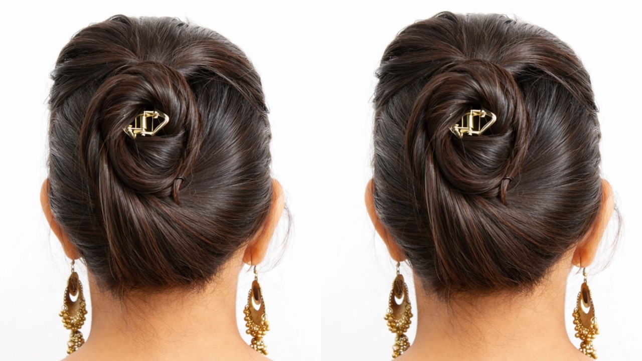 Effortless Everyday Updo | New Hairstyle for Medium Hair | Party Hairstyle