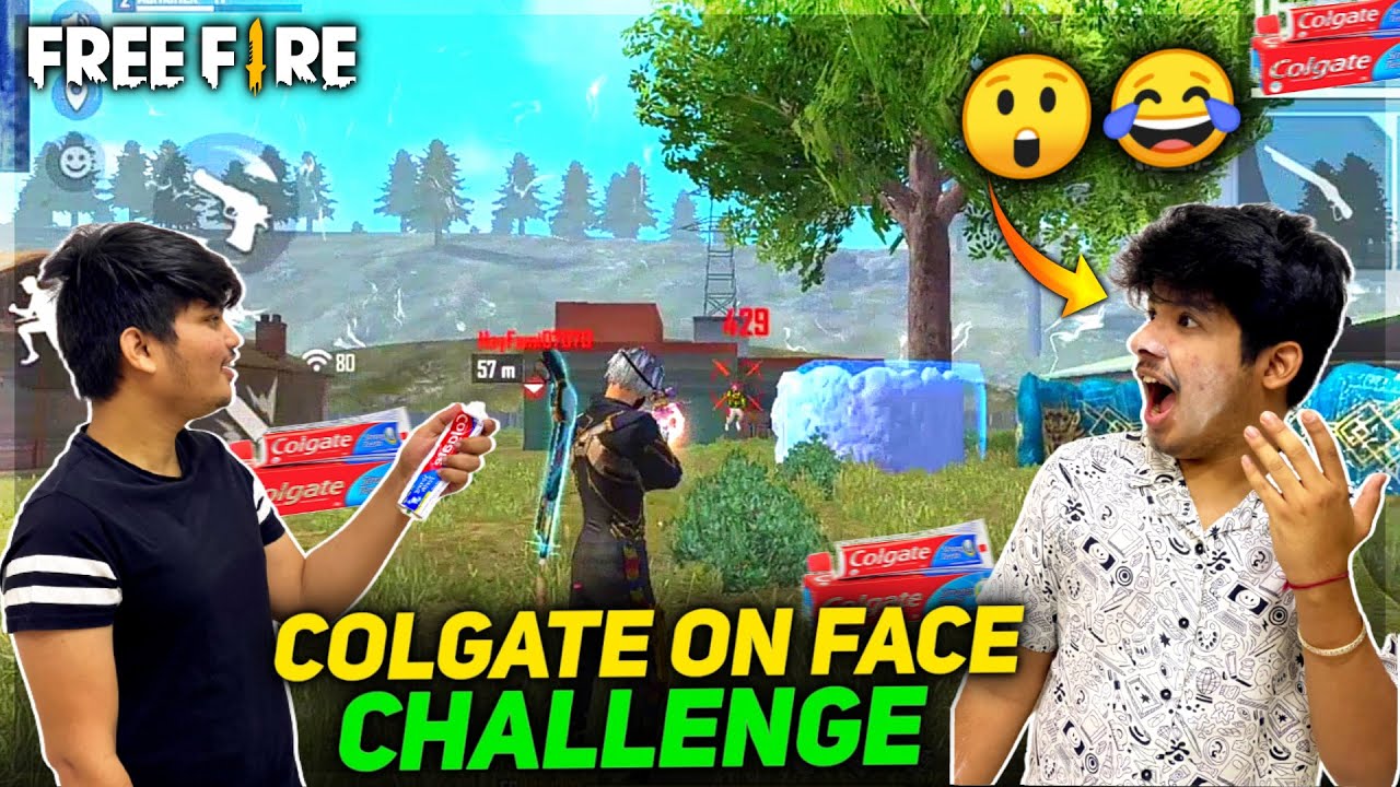 Free Fire || Toothpaste On Face Challenge Between Jash & Ritik Duo Vs Squad - Two Side Gamers