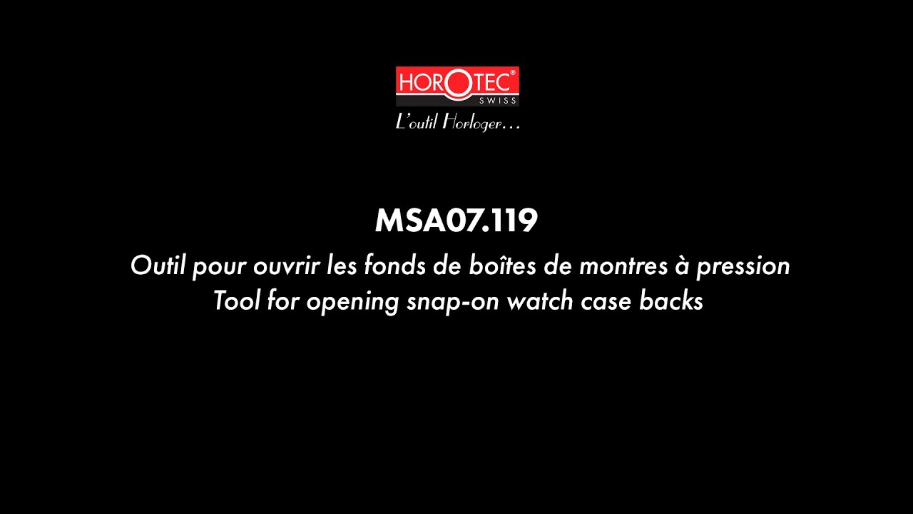 HOROTEC | MSA07.119 | TOOL FOR OPENING CASES WITH SNAP-ON BACKS AND EXTRACT BEZELS