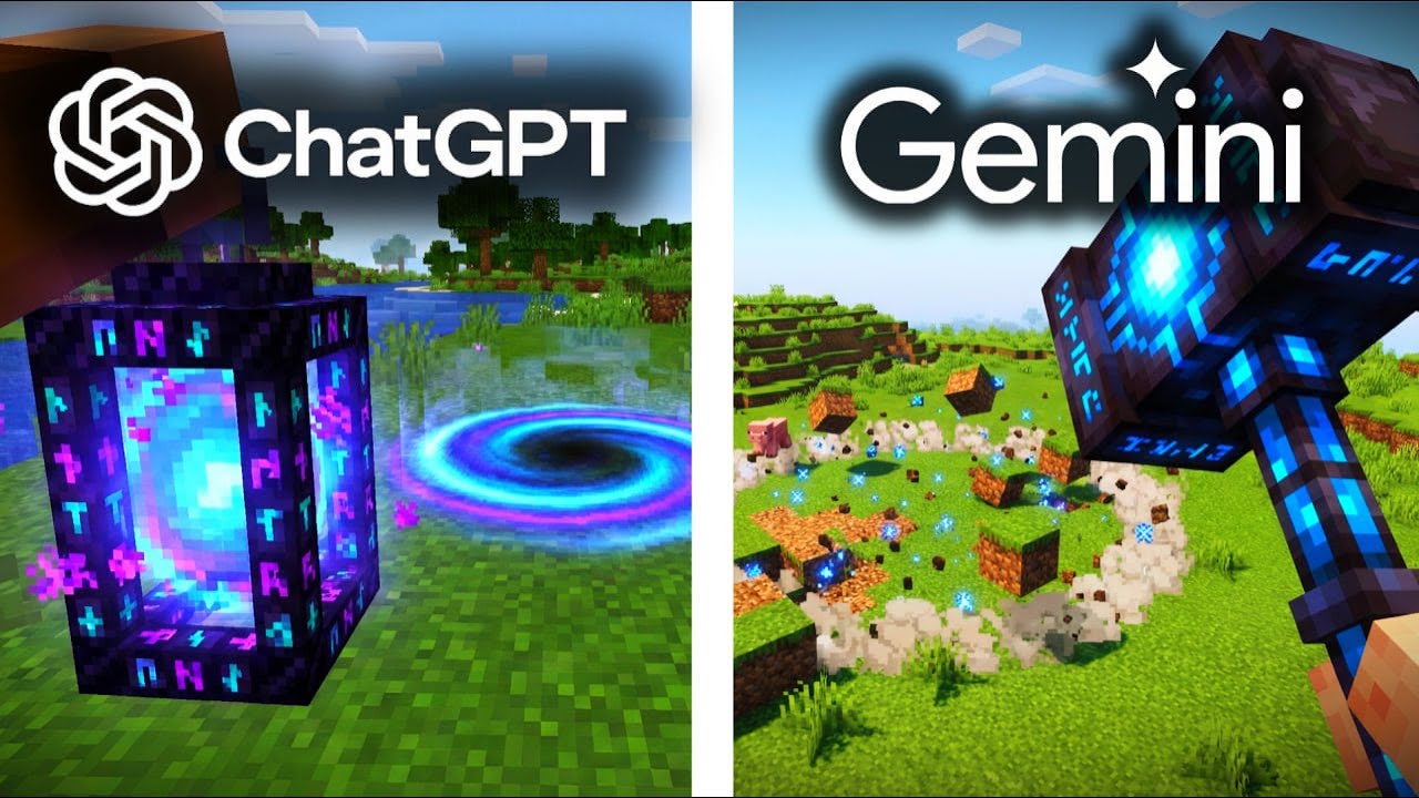 Gemini vs Chatgpt New Custom Item in Minecraft From Scratch