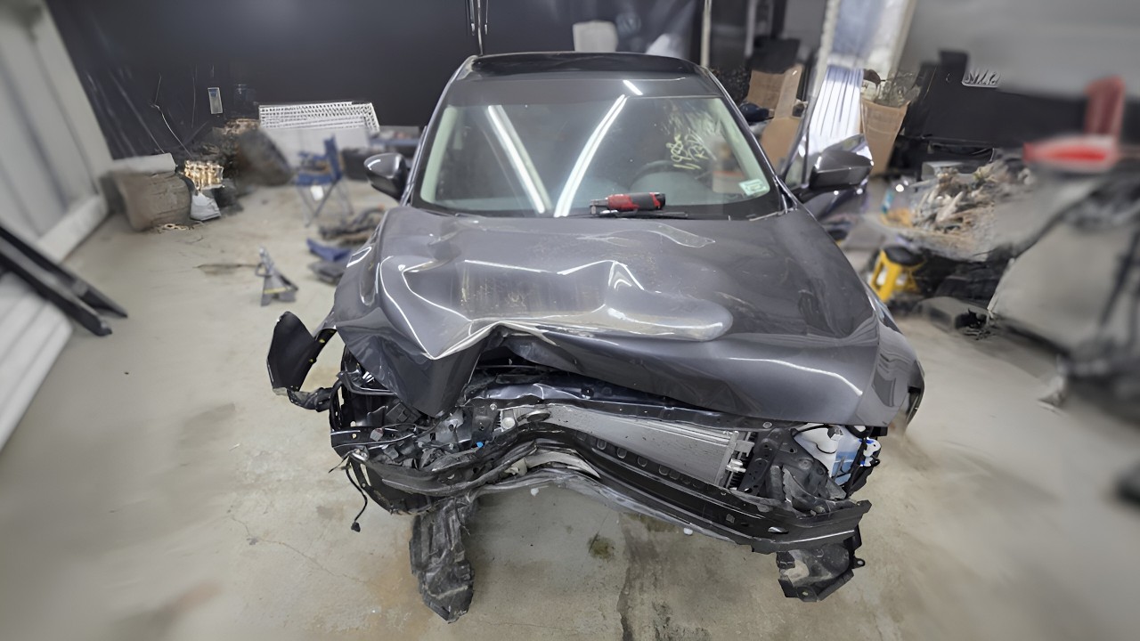 WRECKED CAR / PROCESS FROM START TO FINISH / Arregl&eacute; un coche destrozado