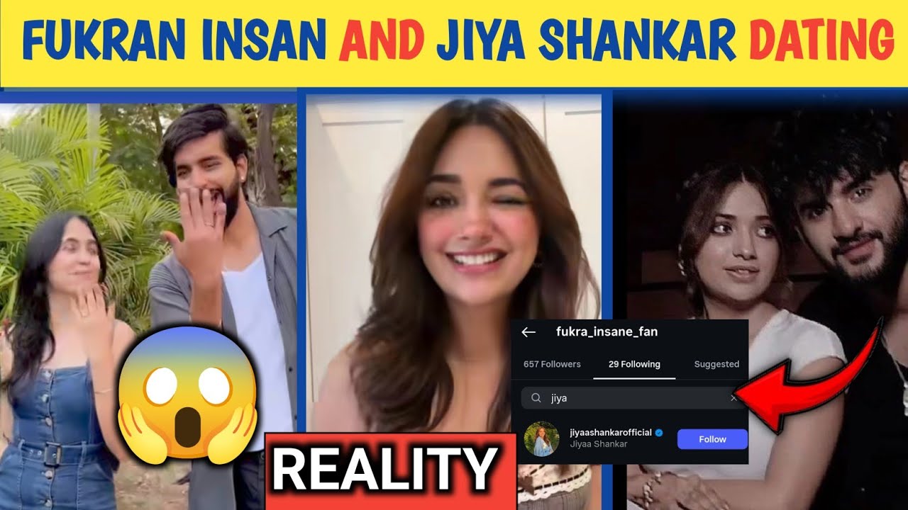 fukra insaan jiya shankar lover 😍 jiya shankar and fukra insaan cute moments | Hasobe 