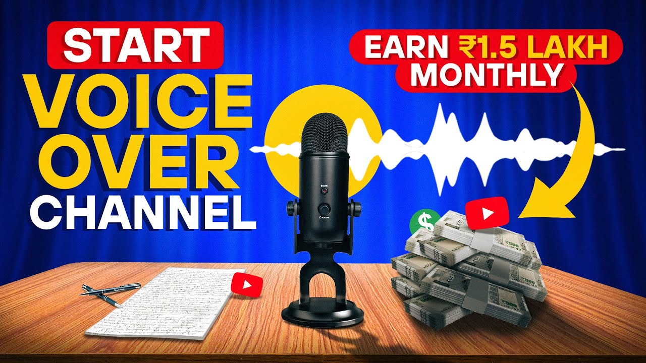 Earn Monthly with Voice Over Channel | Start Voice Over Channel | Faceless YouTube Channel