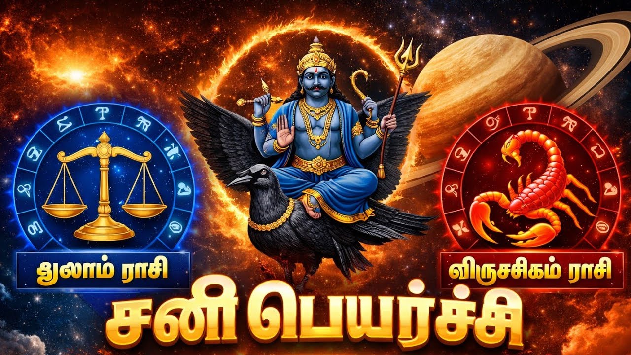 துலாம் & விருச்சிகம் ராசிக்கு சனி பெயர்ச்சி 2026 – முழுமையான பலன் & அறிவுரை