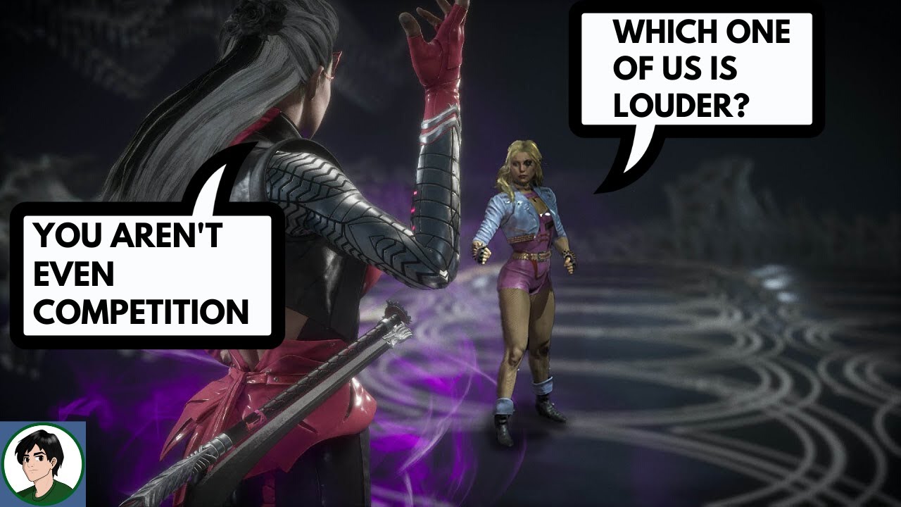 MK VS DC : Sindel Vs Black Canary Intros Dialogues