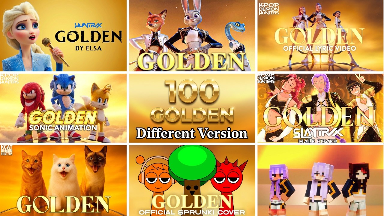 Song ‘GOLDEN’ Huntr/x Through Different Versions ~ Guess The Song Golden KPOP DEMON HUNTERS