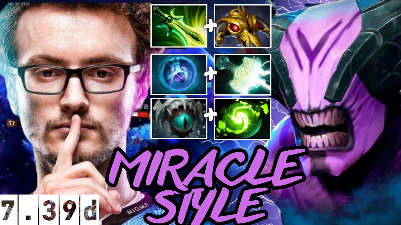 MIRACLE- STYLE FACELESS VOID GAMEPLAY🔥 | Dota 2 Patch 7.39d