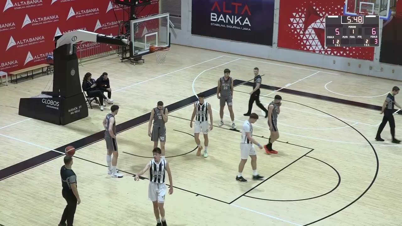 Juniorska liga Srbije: Partizan - Real Beograd 66:63 / 13. kolo (25.01.2025.)