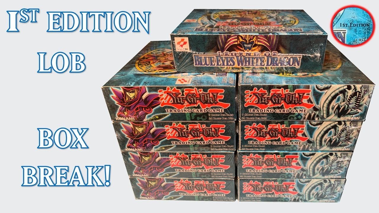 Yugioh $50K 1st Edition Legend of Blue Eyes White Dragon Booster Box Break!!