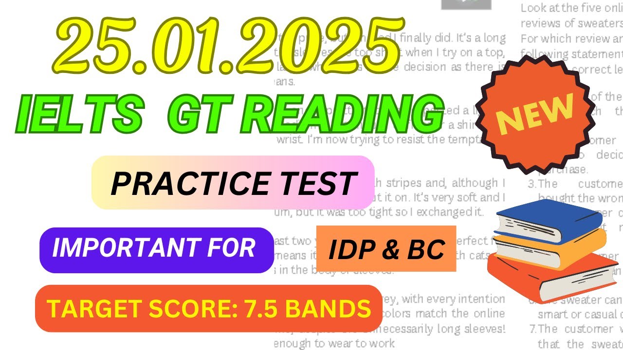 IELTS reading practice test 2025 with answers | 25 january 2025