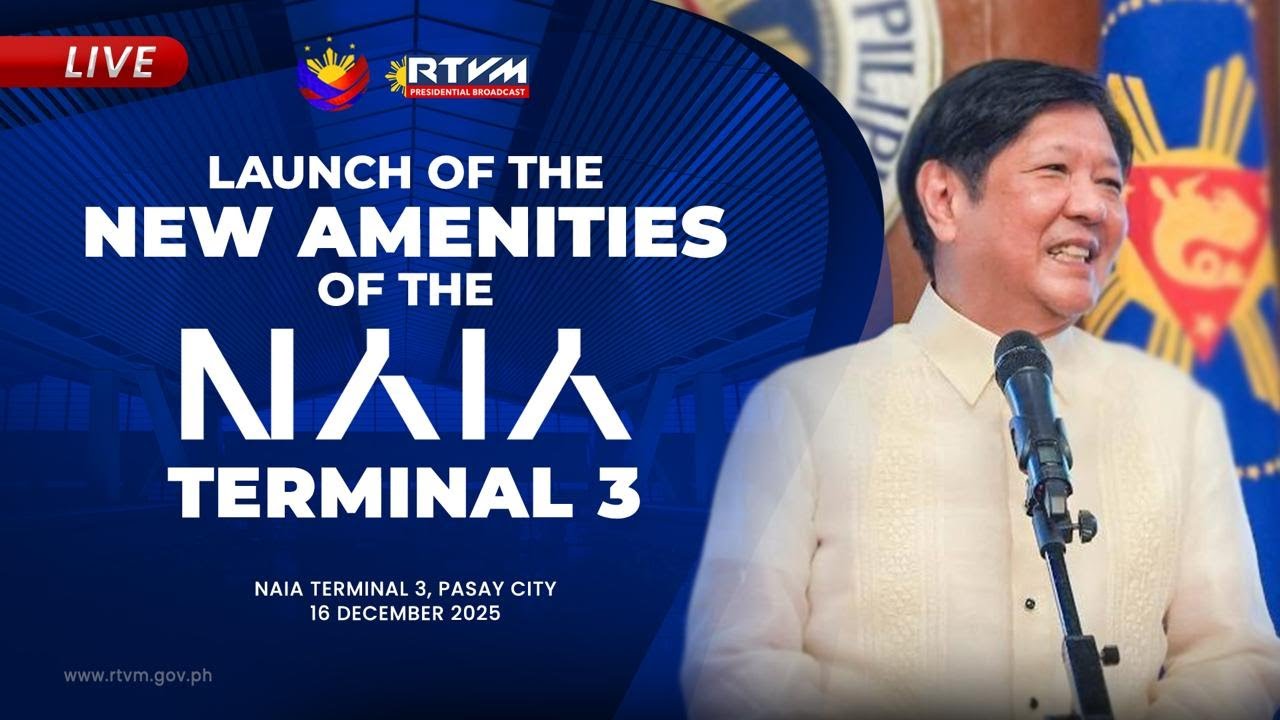 Launch of the New Facilities of the NAIA 3 and Pamaskong Salubong para sa mga Bagong Bayani ng Bansa