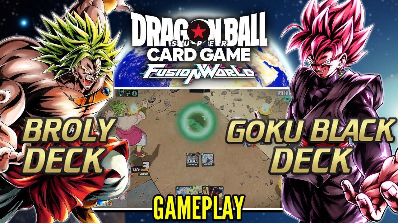 BROKEN BROLY VS GOKU BLACK BATTLE! DRAGON BALL CARD GAME DIGITAL VERSION
