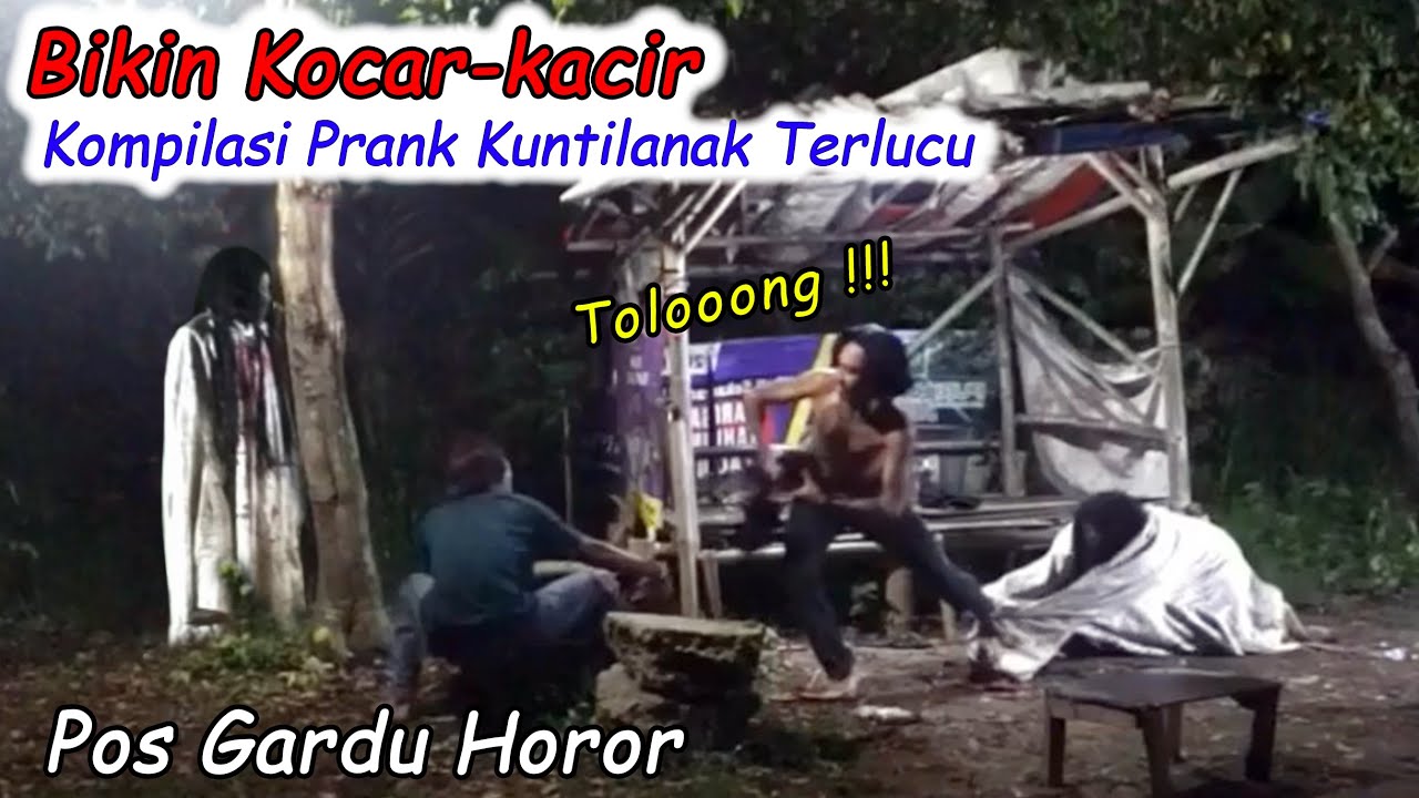 Kompilasi Prank Kuntilanak Terlucu Bikin Kocar-kacir Yang Nongkrong di Pos Gardu Horor Expose Cisoka