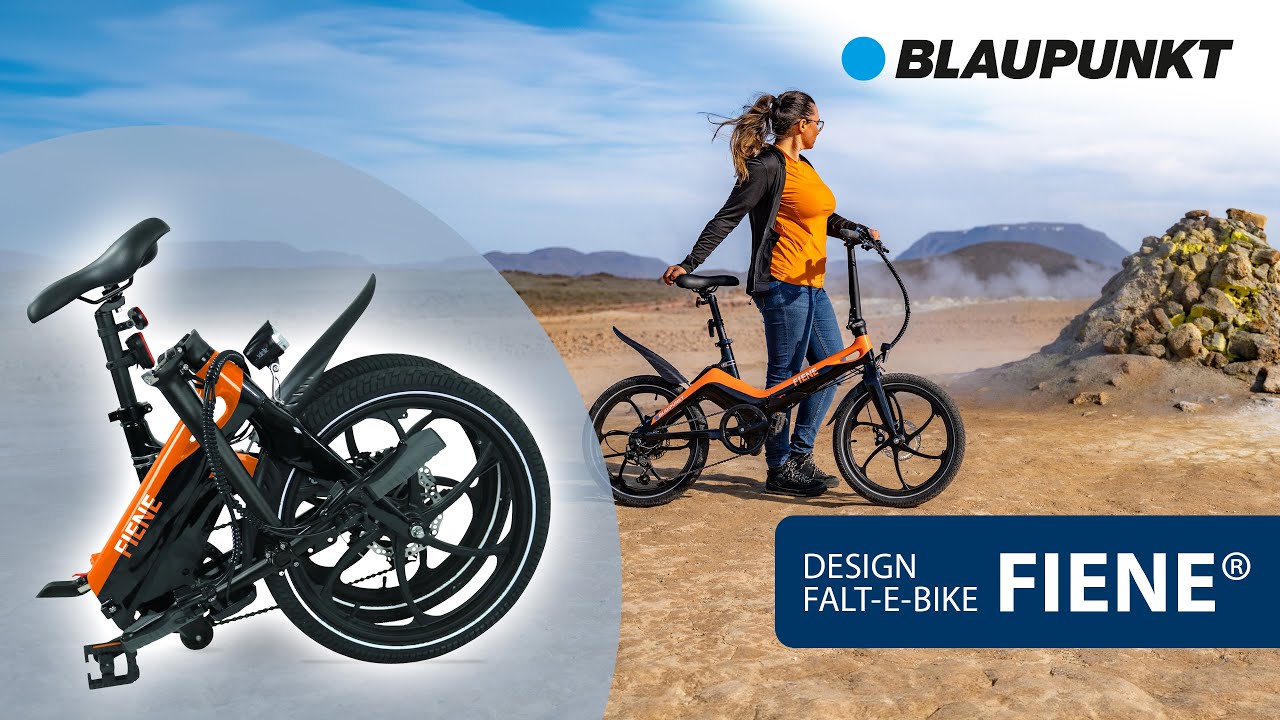 Falt-E-Bike Blaupunkt FIENE&reg;: das sportlich Design-E-Bike  |  the sporty design e-bike to fold