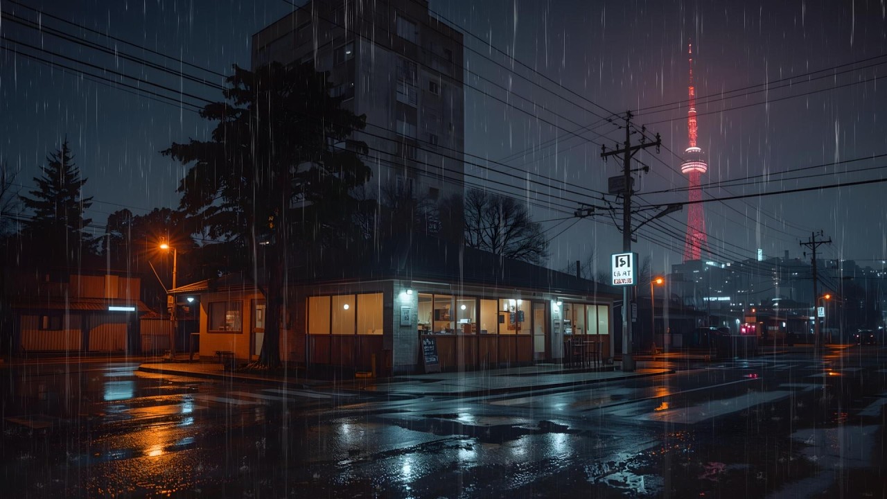 Late Night Rain Anime Lofi 🌙 Calm Chill Beats for Deep Sleep