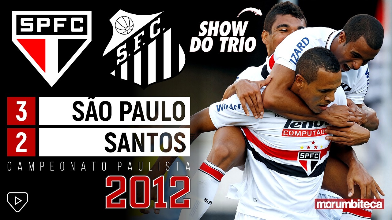 São Paulo 3x2 Santos - 2012 - LUIS FABIANO, CASEMIRO, NEYMAR, GANSO E O SHOW DE LUCAS MOURA!!
