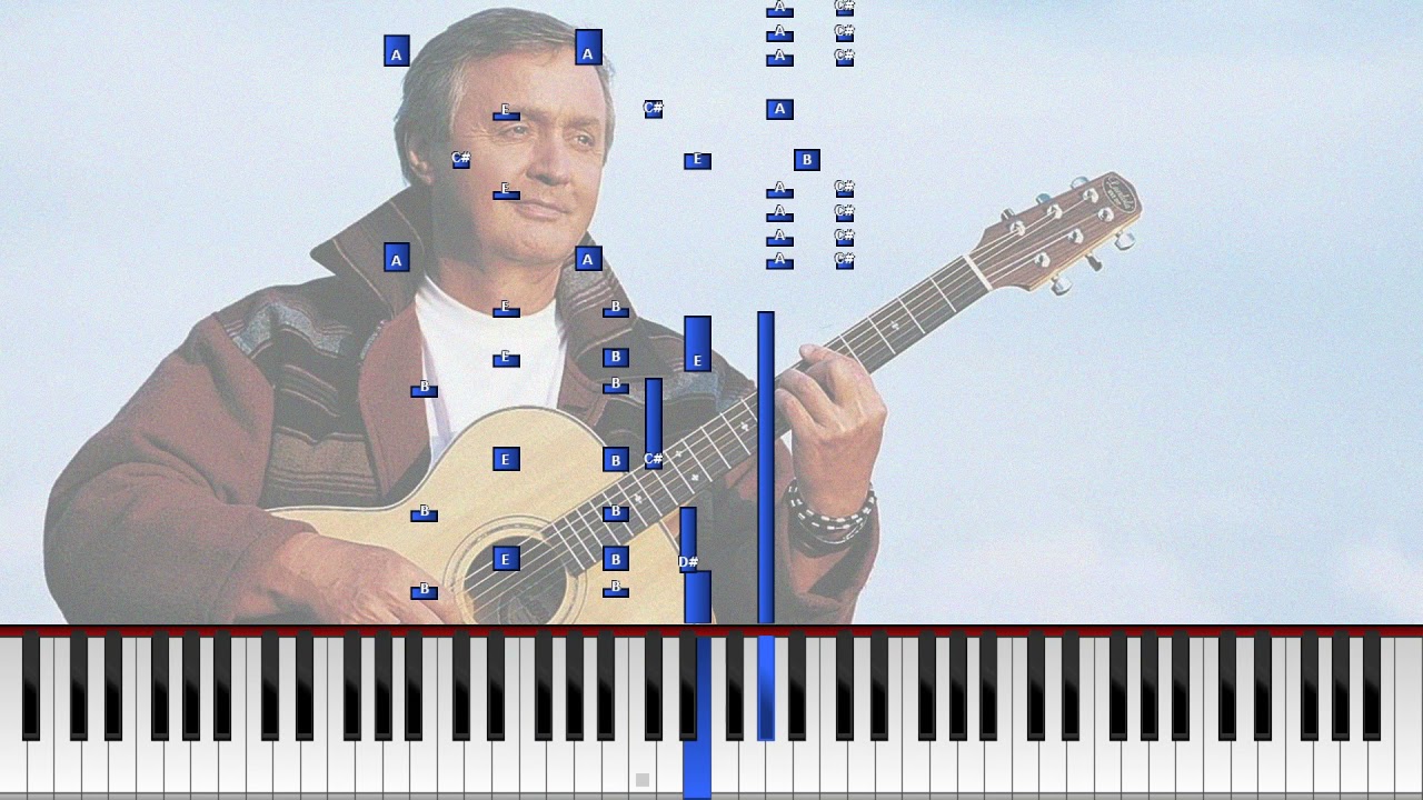 Sininen ja valkoinen (Synthesia) [Pianotutoriaali] *Opi soittamaan*