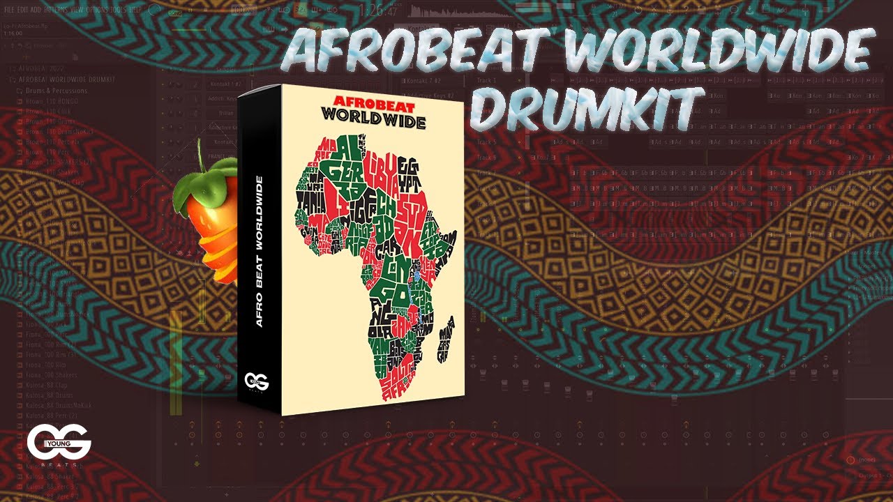 AFROBEAT  WORLDWIDE DRUM KIT 2023 (DRUMS & PERCS + ROLLS / ONE SHOTS)