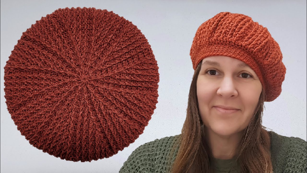 How To Crochet Beret Hat - Ribbed Beret Hat