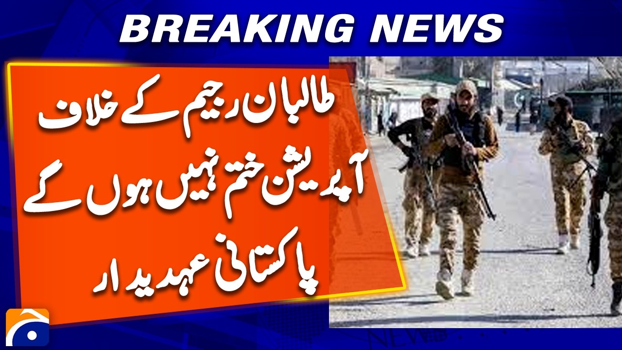 Operations against Taliban regime will not end, Pakistani official says