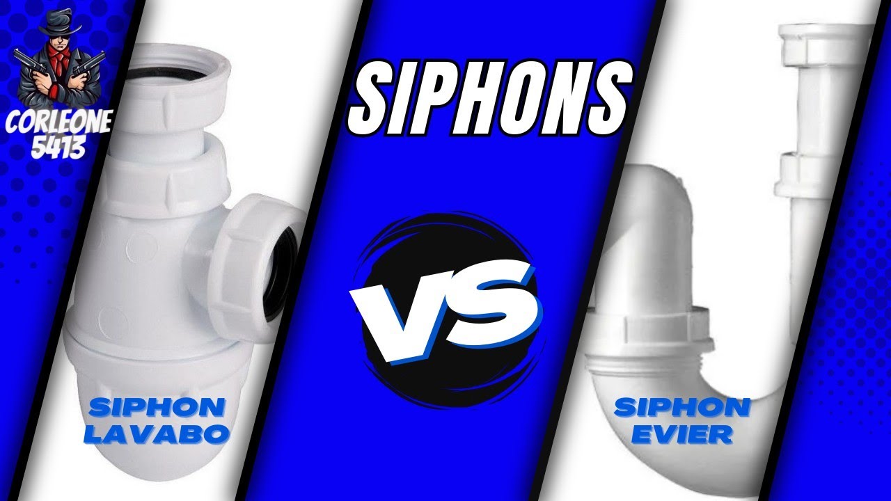 Plomberie : Diff&eacute;rence entre siphon d&rsquo;&eacute;vier et de lavabo 🚰 | Installation + Astuces R&eacute;novation 🔧