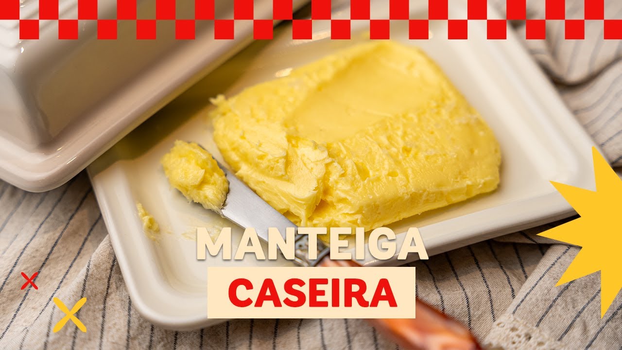 MANTEIGA CASEIRA COM APENAS DOIS INGREDIENTES | Leo Abreu