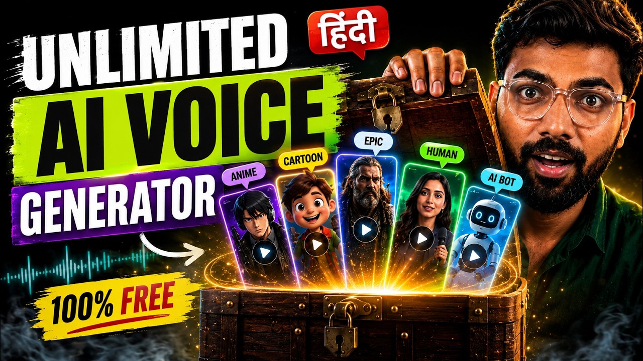 FREE AI Voice Generator 2026 🔥 Unlimited Hindi AI Voice | Text to Speech