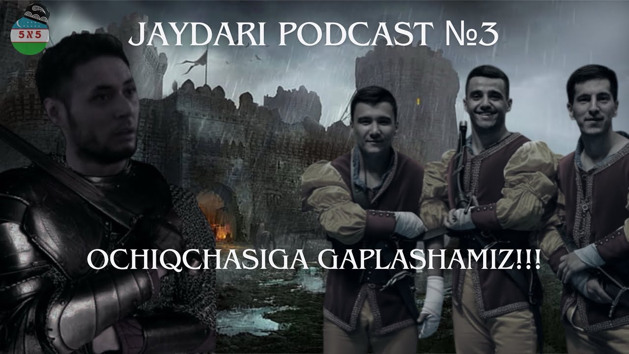 JAYDARI PODCAST 3-SON. MASHRAB ODILOV, DILMUROD SHAVKATOV VA AKBAR USMONOV. SENZURASIZ SUHBAT.