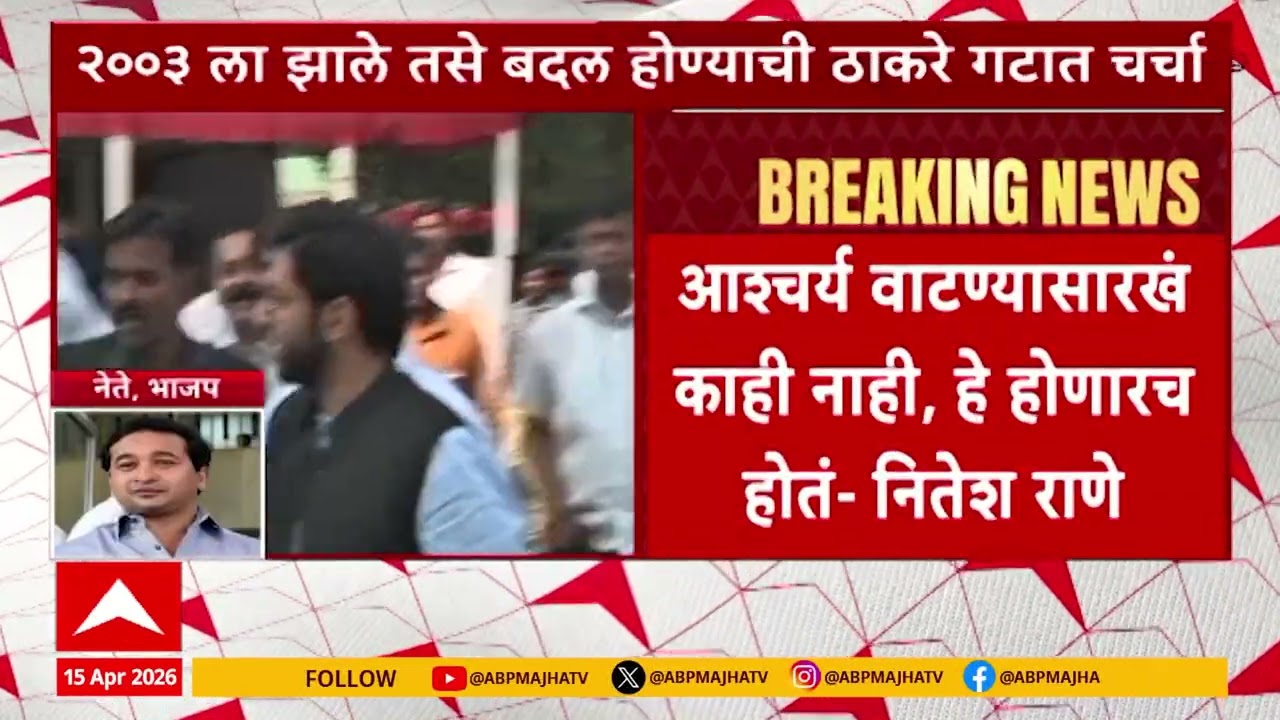 Nitesh Rane on Aditya Thackeray : आदित्य ठाकरे कार्यध्यक्ष? यात आश्चर्य वाटण्यासारखं काहीच नाही
