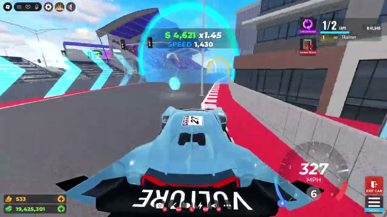Drive World Roblox//Golden Valley Grand Prix 1:24.281 with Vulture Evo (pre-nerf)