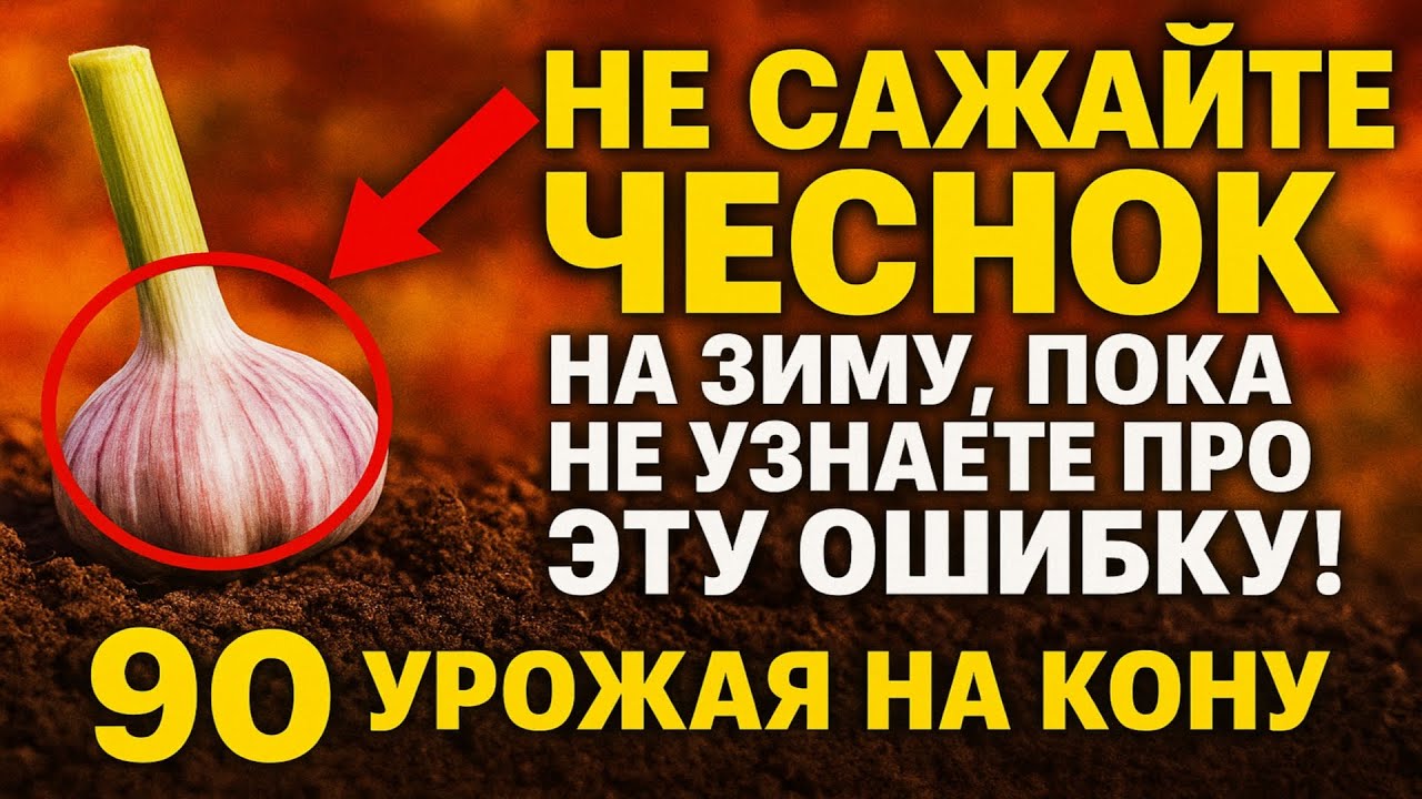 НЕ САЖАЙТЕ ЧЕСНОК на зиму, пока не узнаете про ЭТУ ошибку! ❌ 90% урожая на кону.