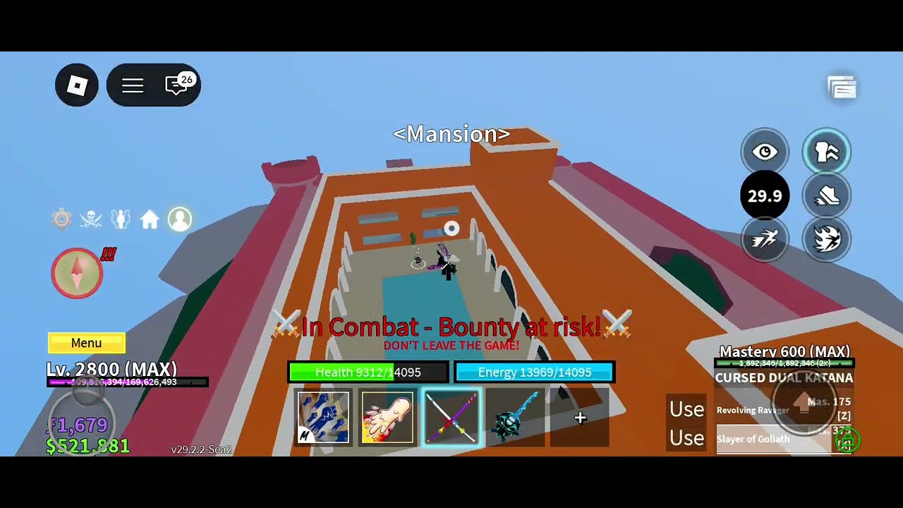 Pvping in blox fruits with dough (died multiple times)