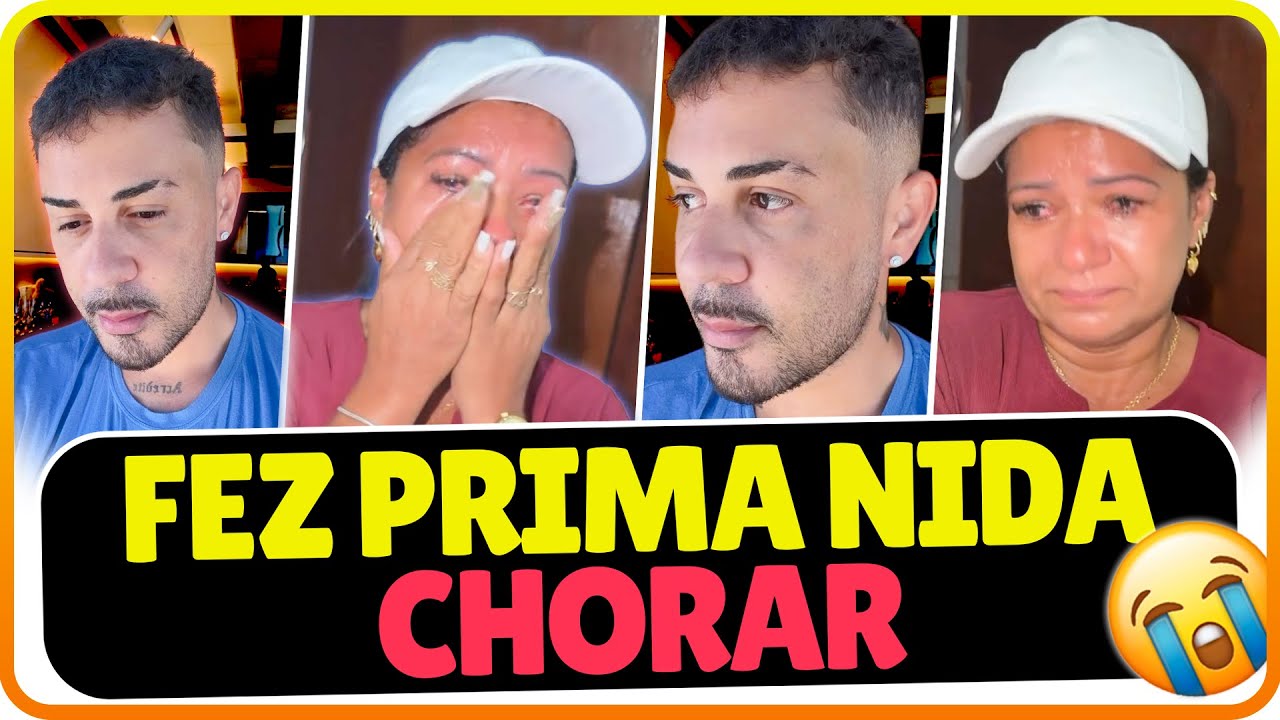 PRIMA NIDA CHOROU MUIRO EMOCIONADA COMO QUE CARLINHOS MAIA FEZ 🫢🌻