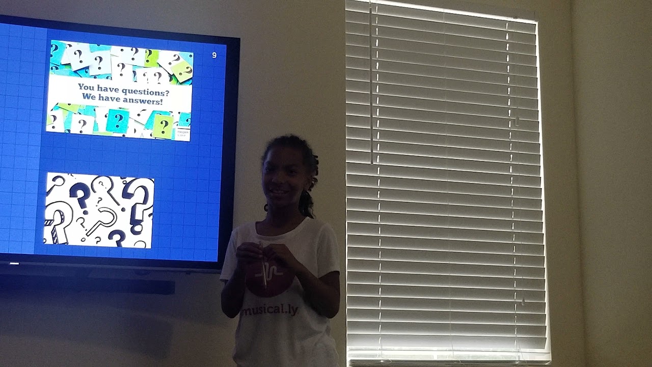Technology presentation using Google slides and Chromecast.