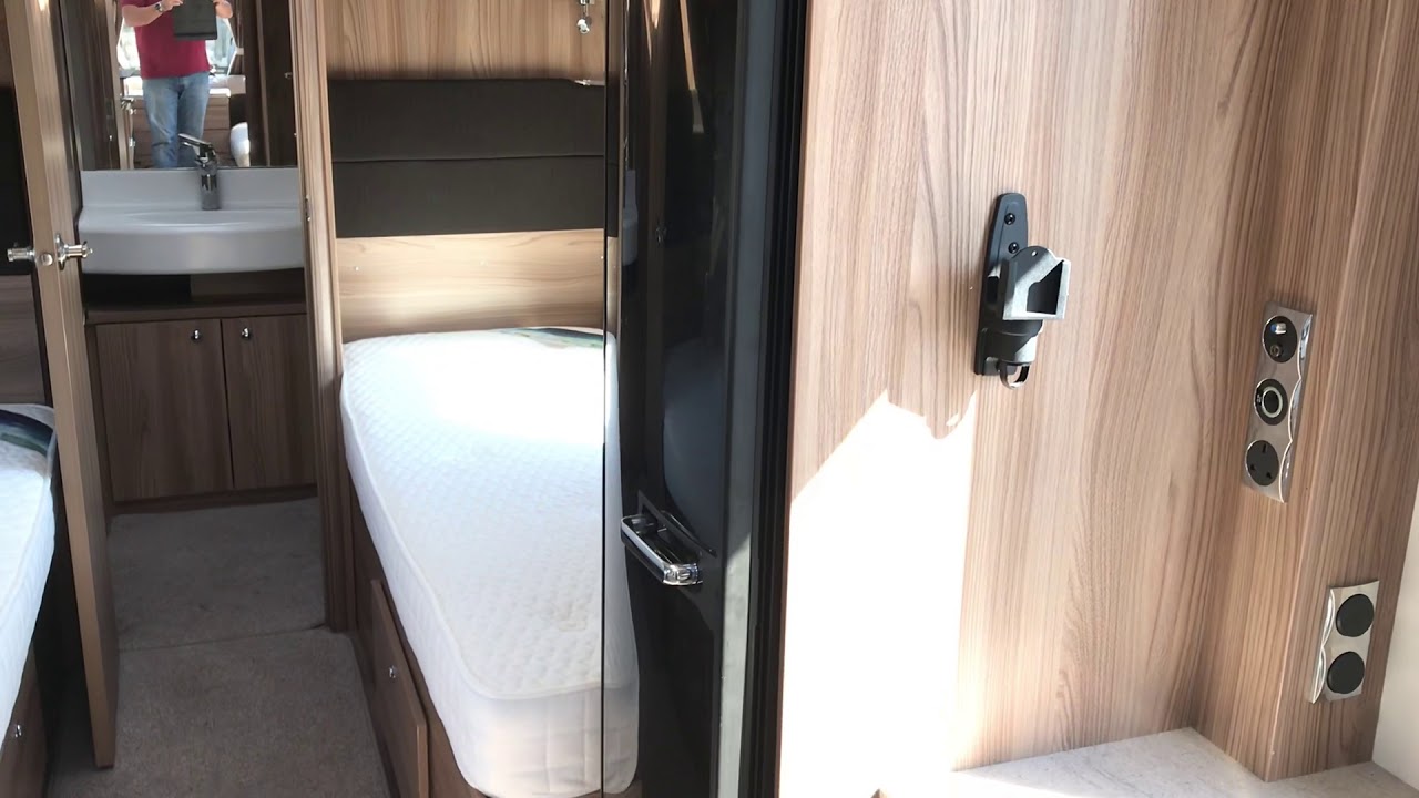 Swift Conqueror 565 2016 fixed twin single beds rear washroom for sale at North Western Caravans