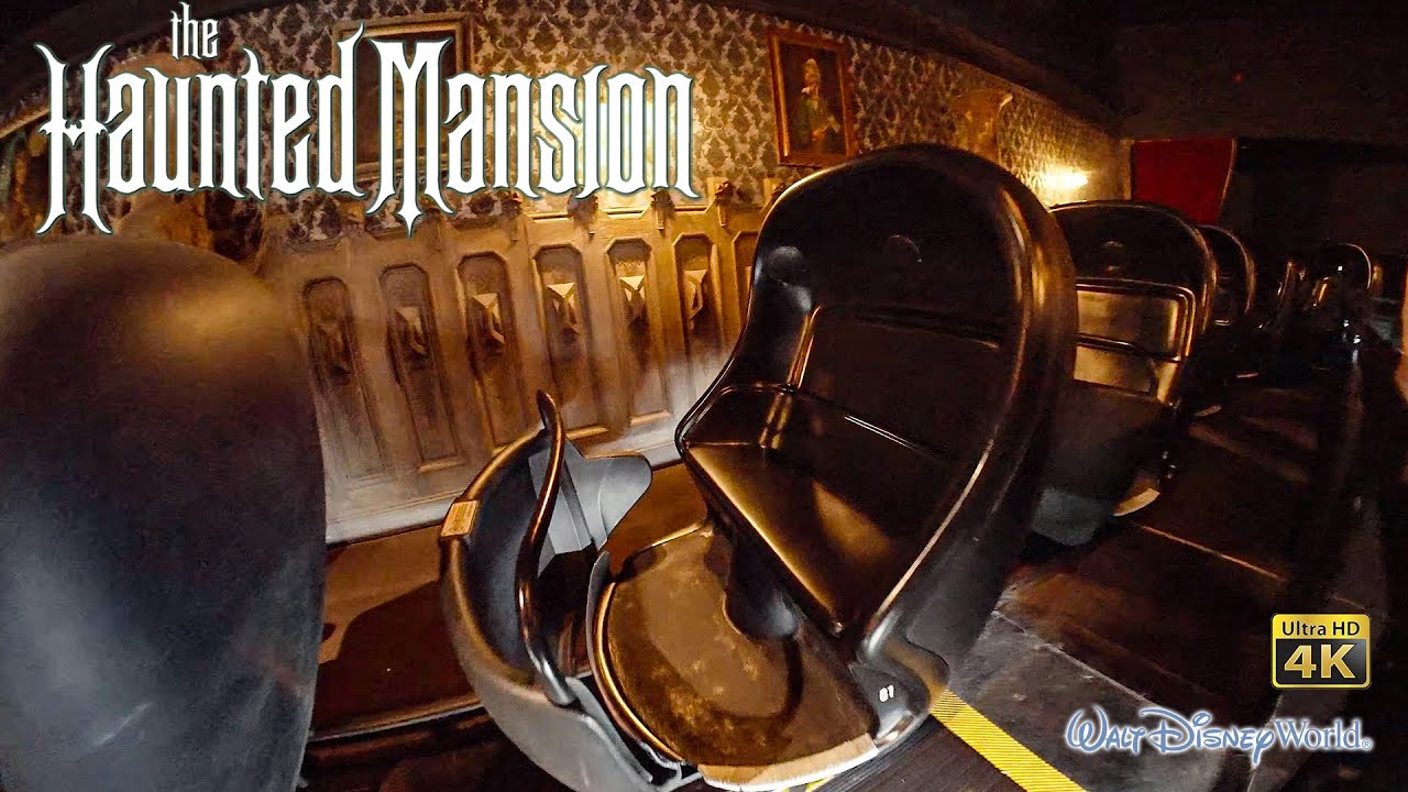 Haunted Mansion On Ride Low Light 4K POV Magic Kingdom Walt Disney World 2023 07 01