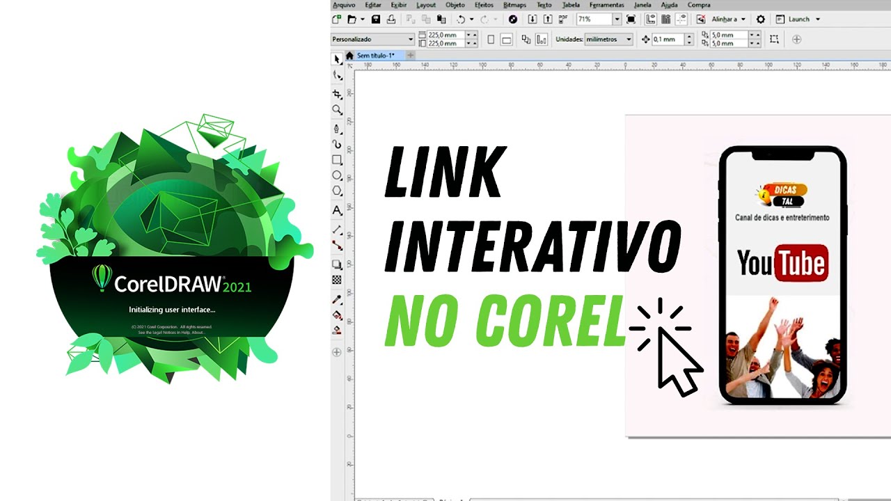 [ PASSO A PASSO ] Colocar link interativo em cartões Digitais no CorelDraw 2022