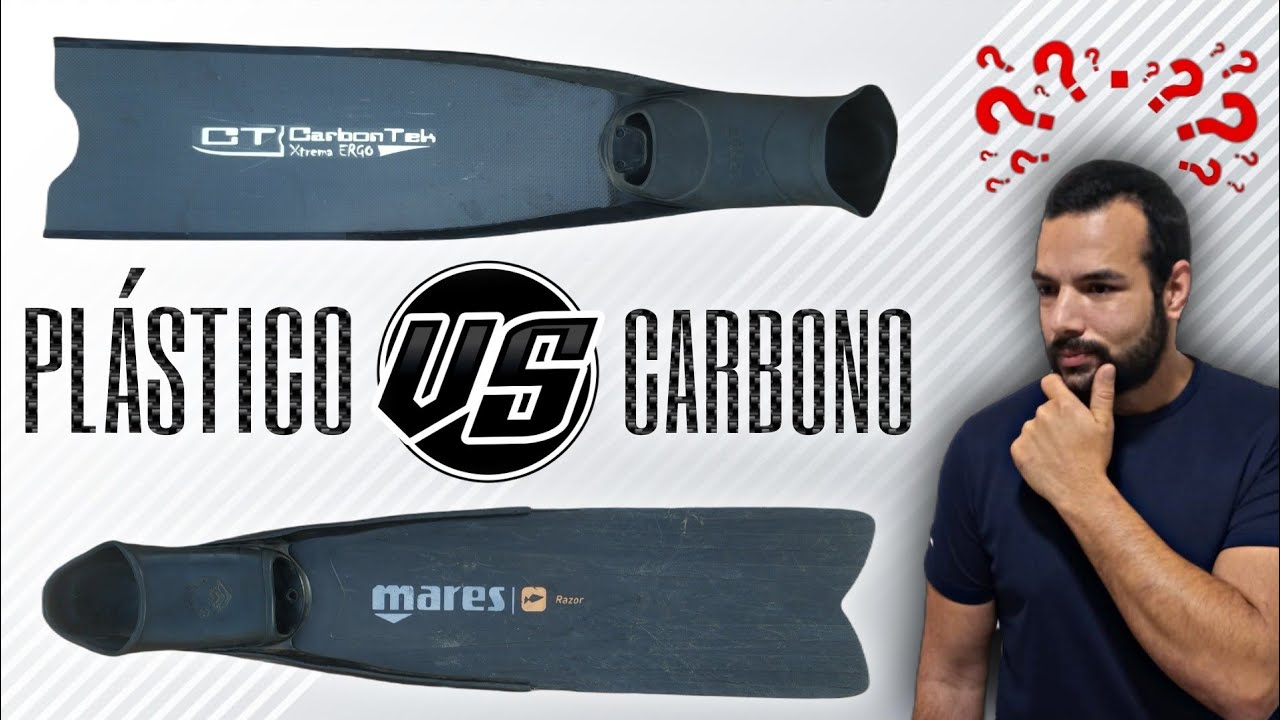 ✔Aletas de CARBONO vs PLÁSTICO🔝Aletas para PESCA SUBMARINA