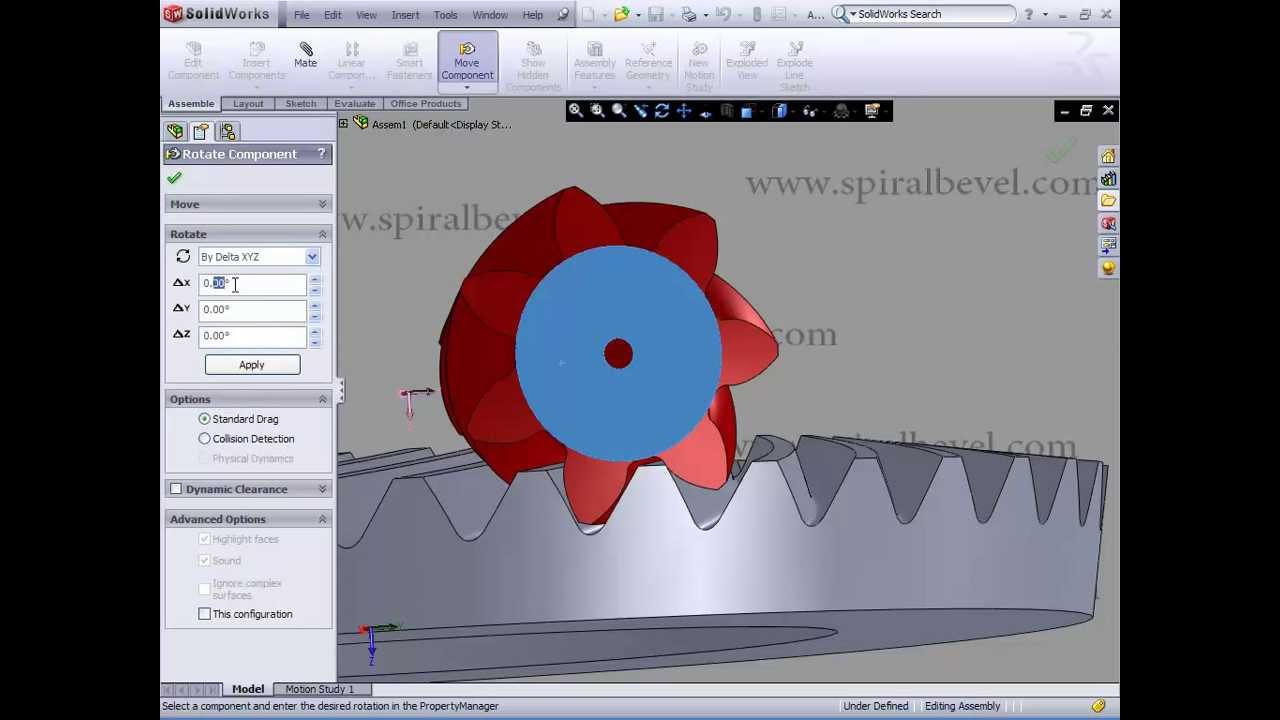 Spiral Bevel gear modeling in Solidworks